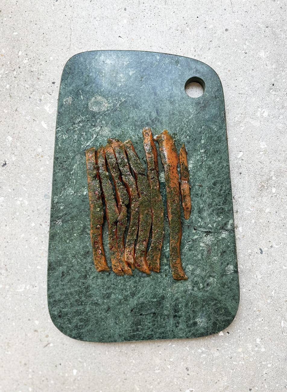 Gravlax de truite